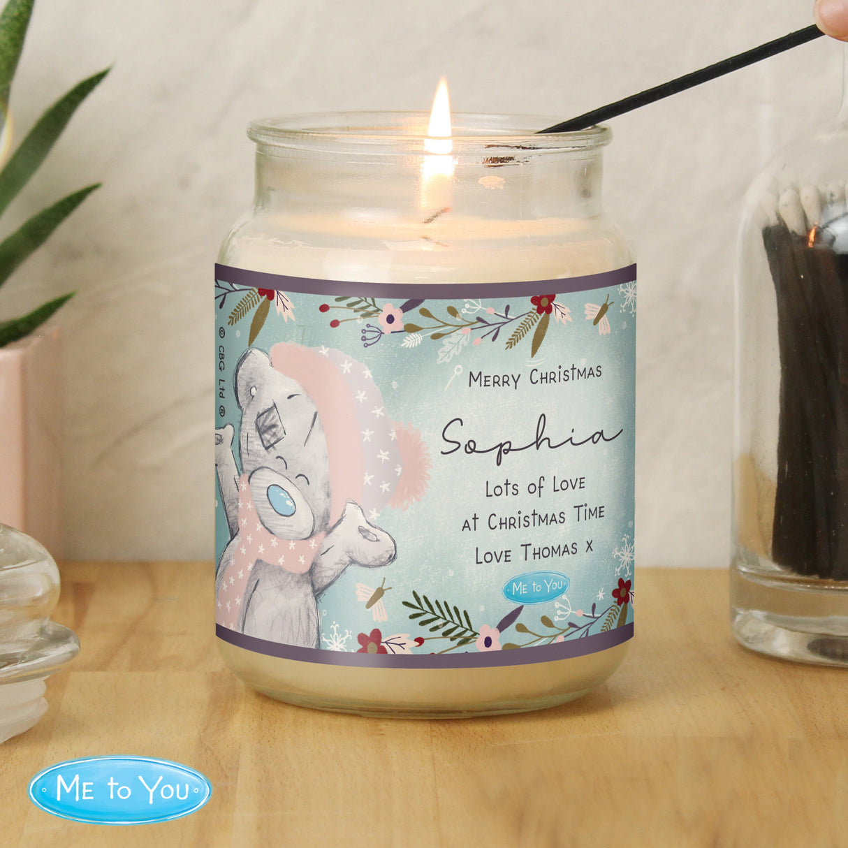 Personalised Me to You Cosy Winter Large Candle Jar: 3 - Candles
