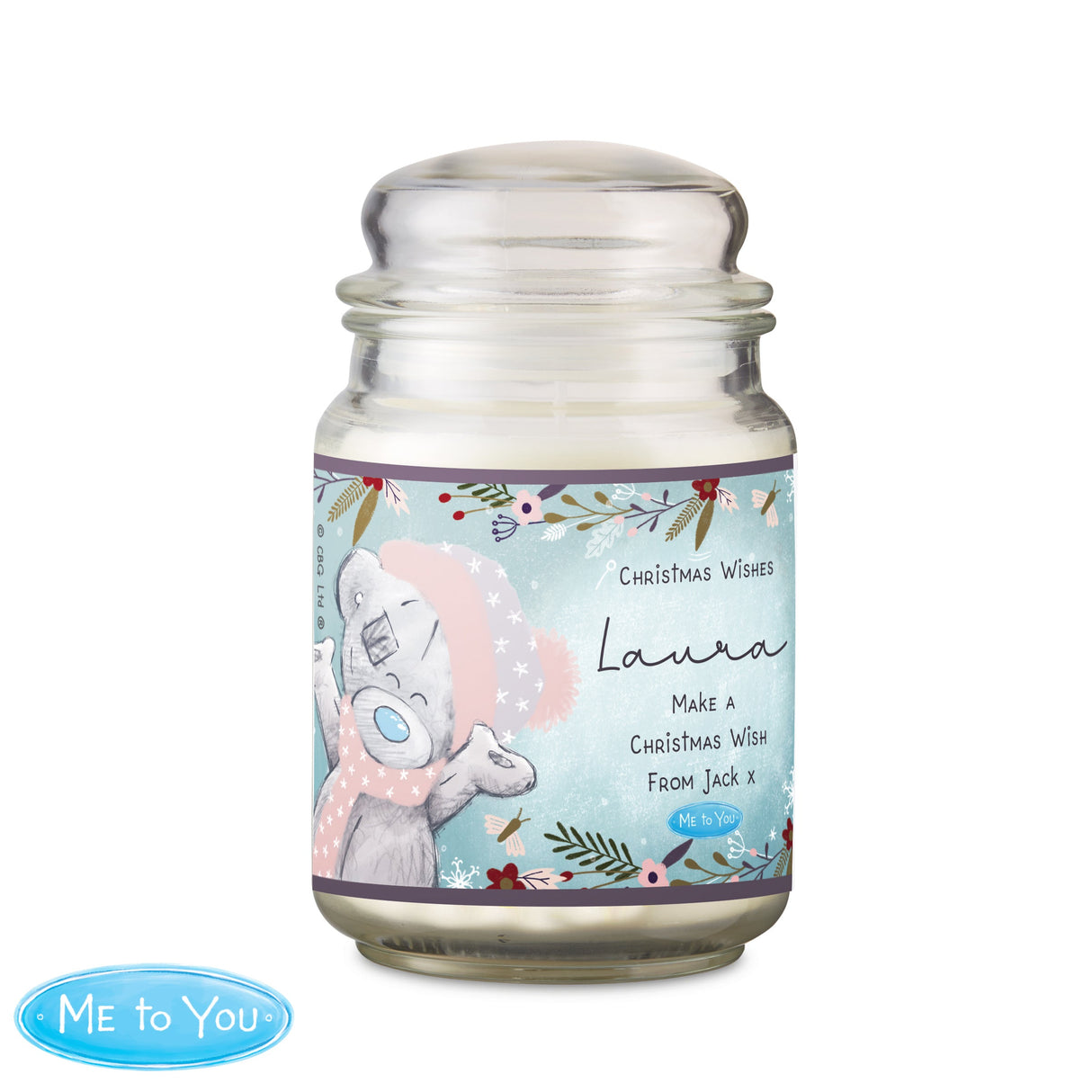 Personalised Me to You Cosy Winter Large Candle Jar: 4 - Candles