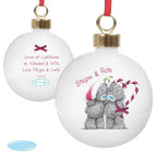 Personalised Me To You Couple Christmas Bauble - Shop Christmas Baubles At Gift Moments - 3