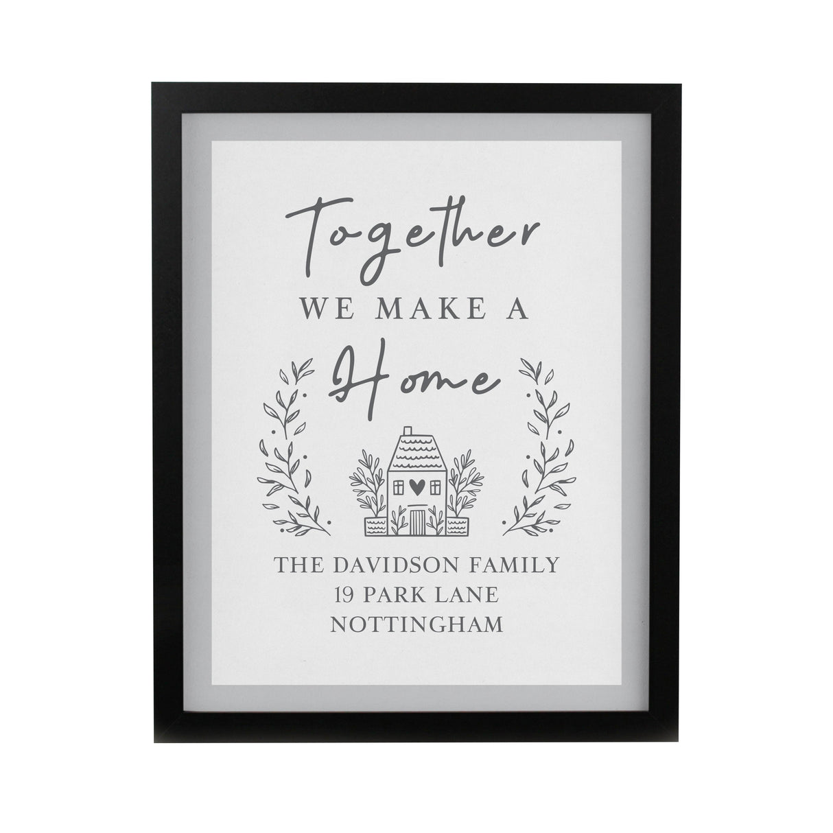 Personalised Couples Home Framed Prints: 8 - Framed Prints By Gift Moments