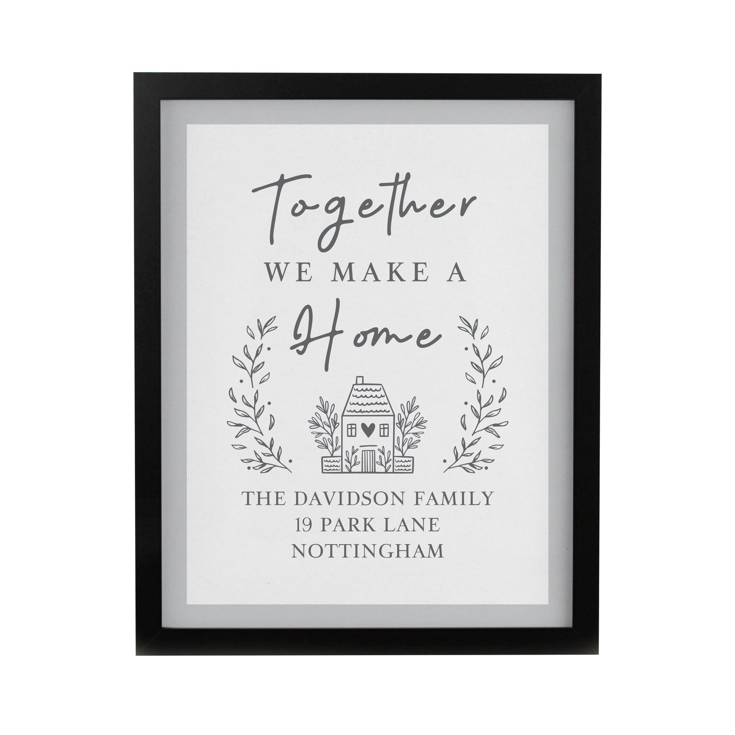 Personalised Couples Home Framed Prints: 8 - Framed Prints By Gift Moments