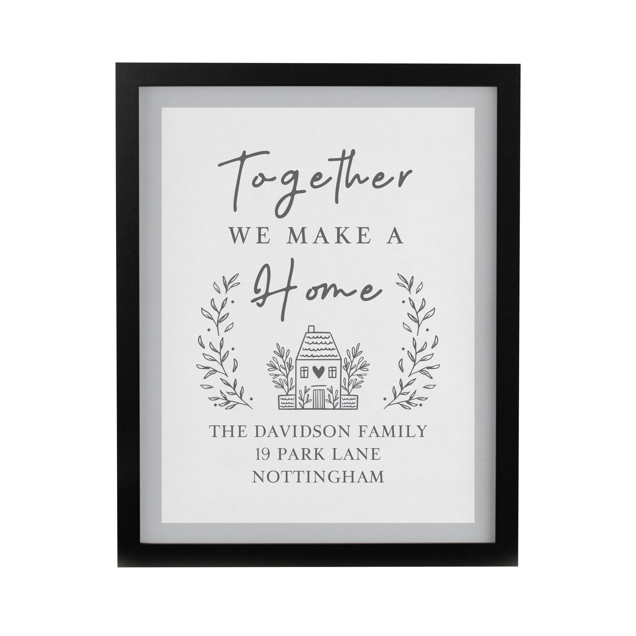 Personalised Couples Home Framed Prints: 8 - Framed Prints By Gift Moments