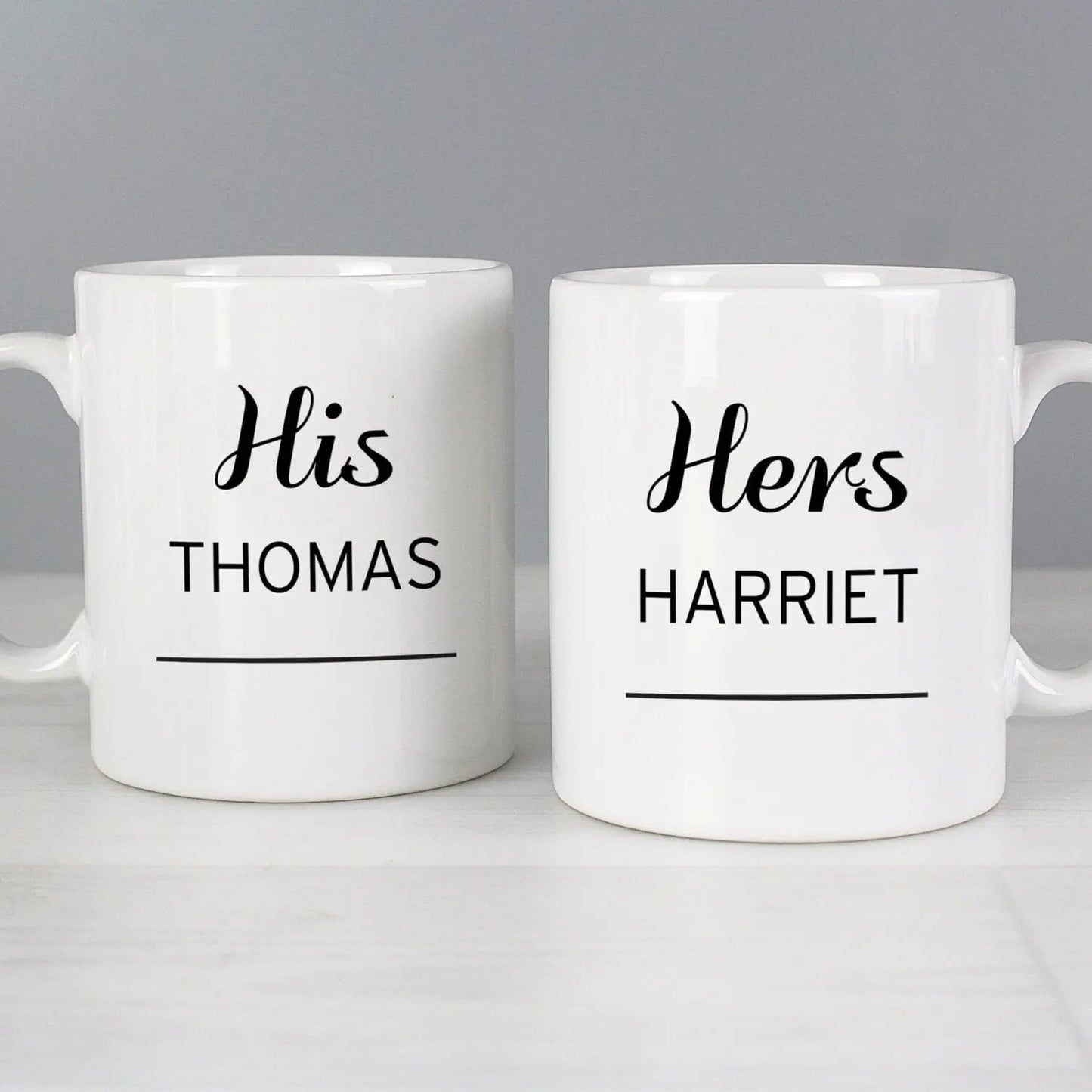 Personalised Couples Mug Set: 1 - Mugs By Gift Moments