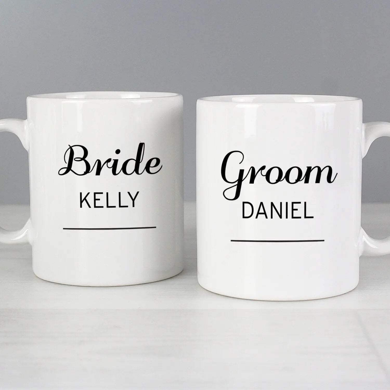 Personalised Couples Mug Set: 2 - Mugs By Gift Moments