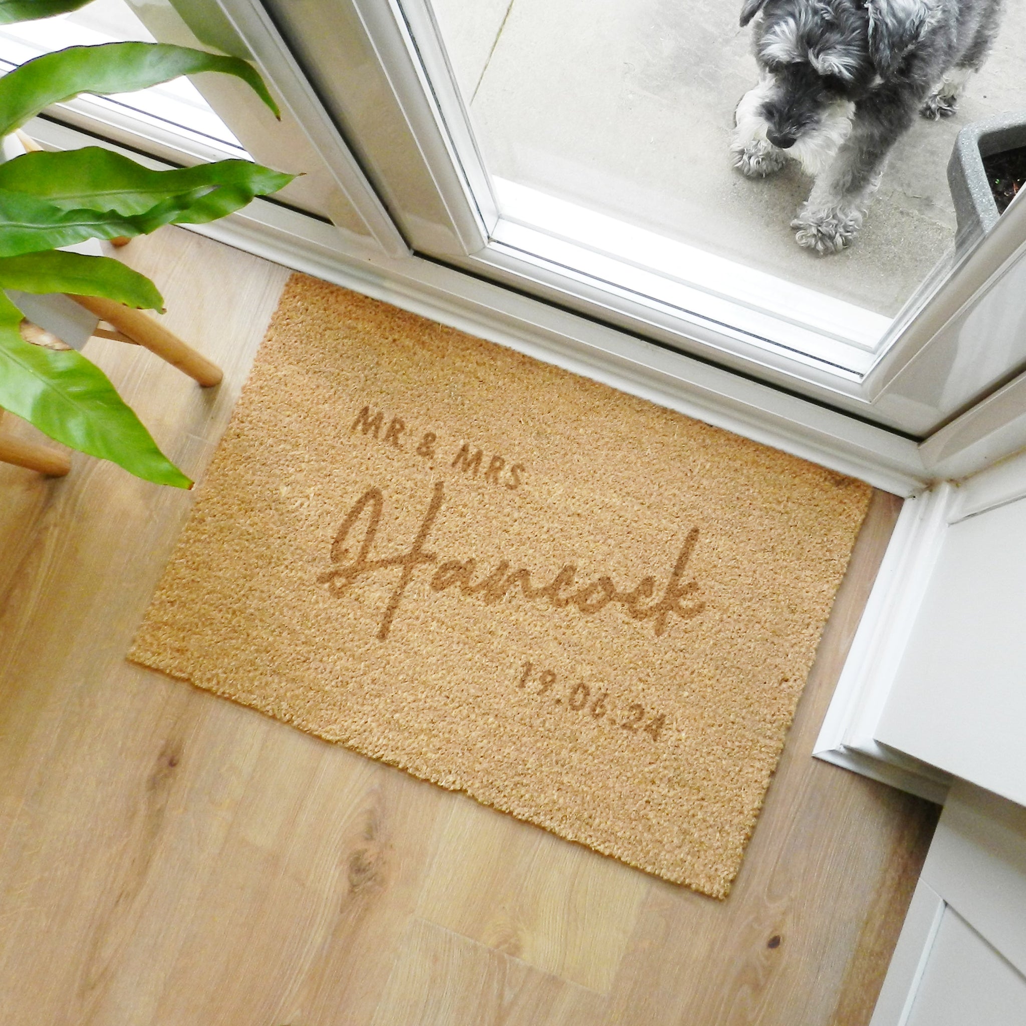 Personalised Couples Rectangle Indoor Doormat: 4 - Doormats By Gift Moments