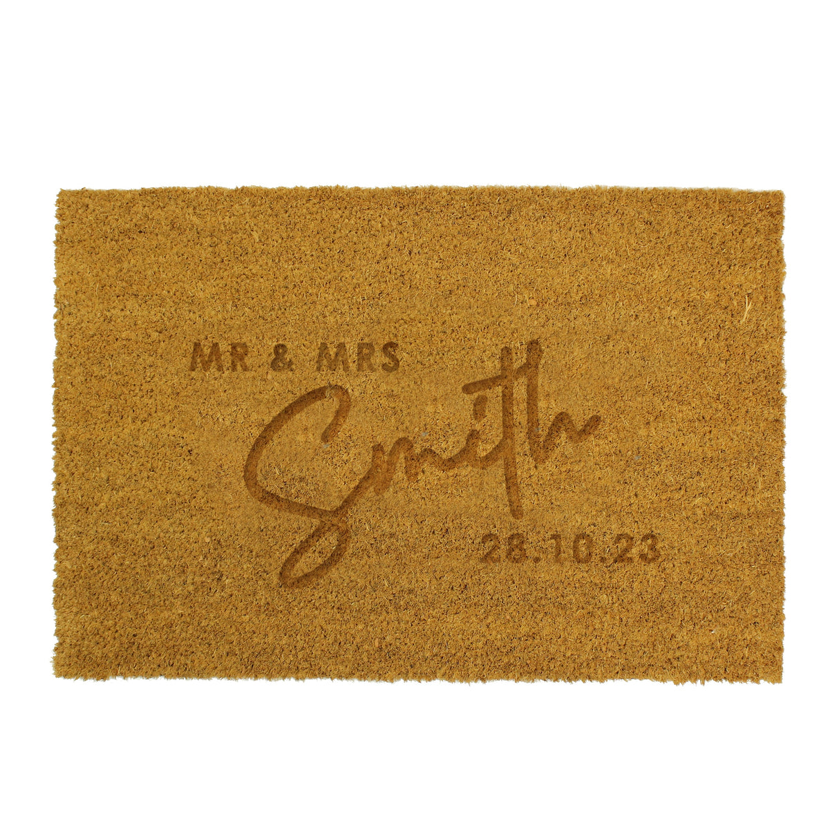 Personalised Couples Rectangle Indoor Doormat: 5 Doormats By Gift Moments