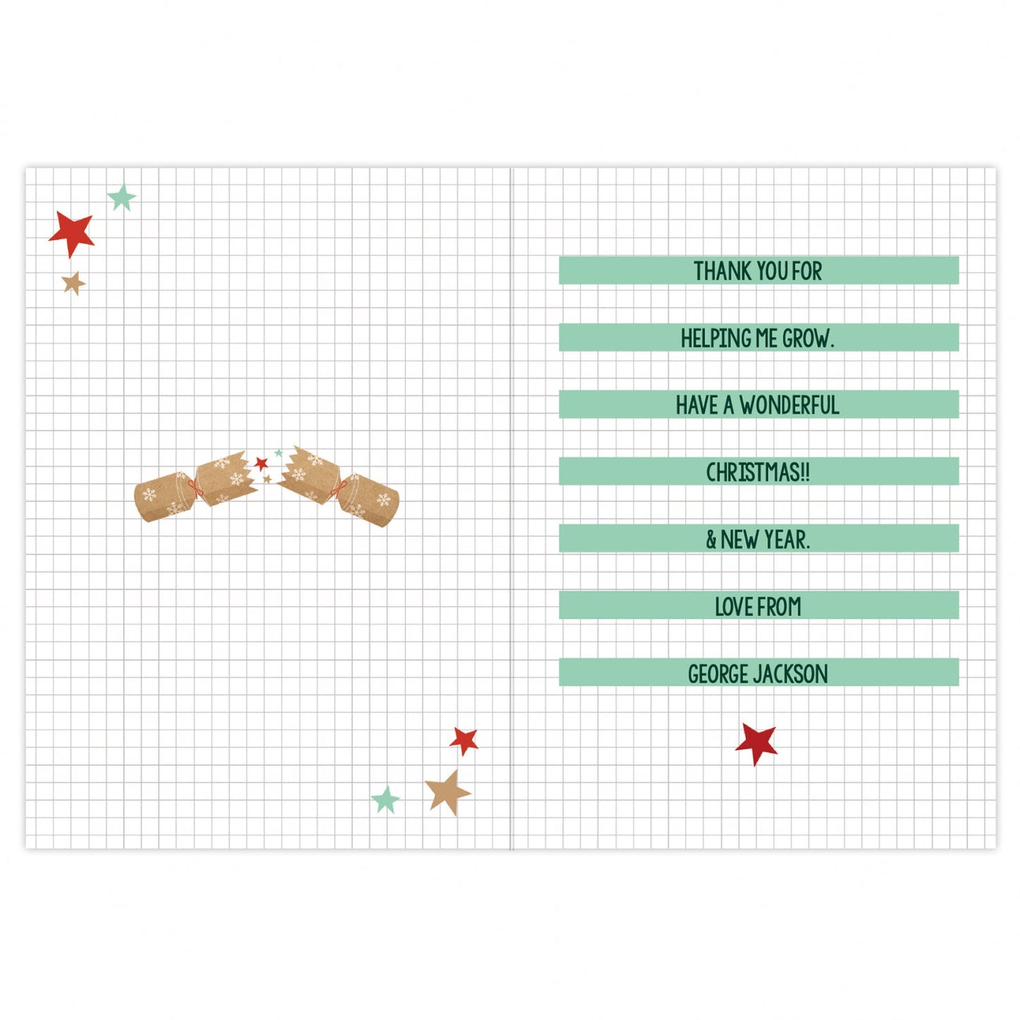 Personalised Cracking Teacher Card: 4 - Greeting Cards By Gift Moments