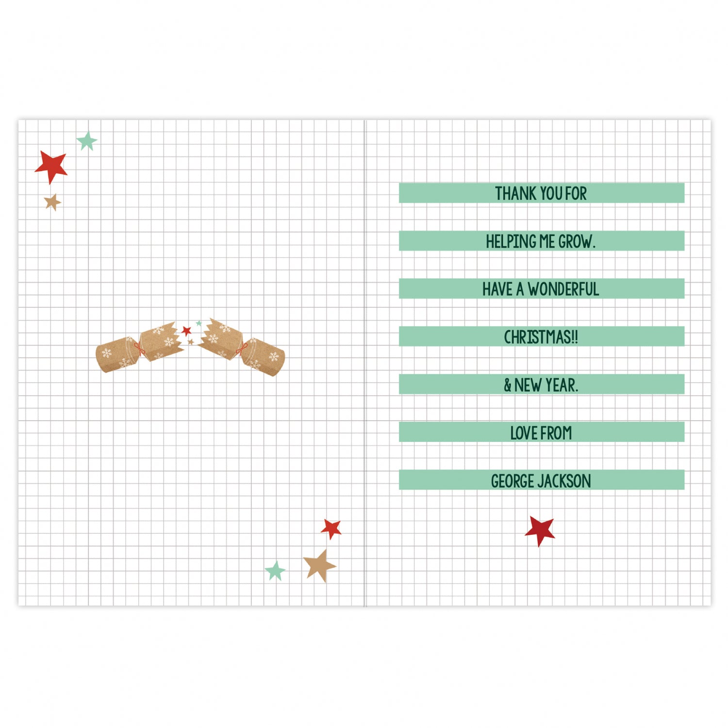 Personalised Cracking Teacher Card: 4 - Greeting Cards By Gift Moments