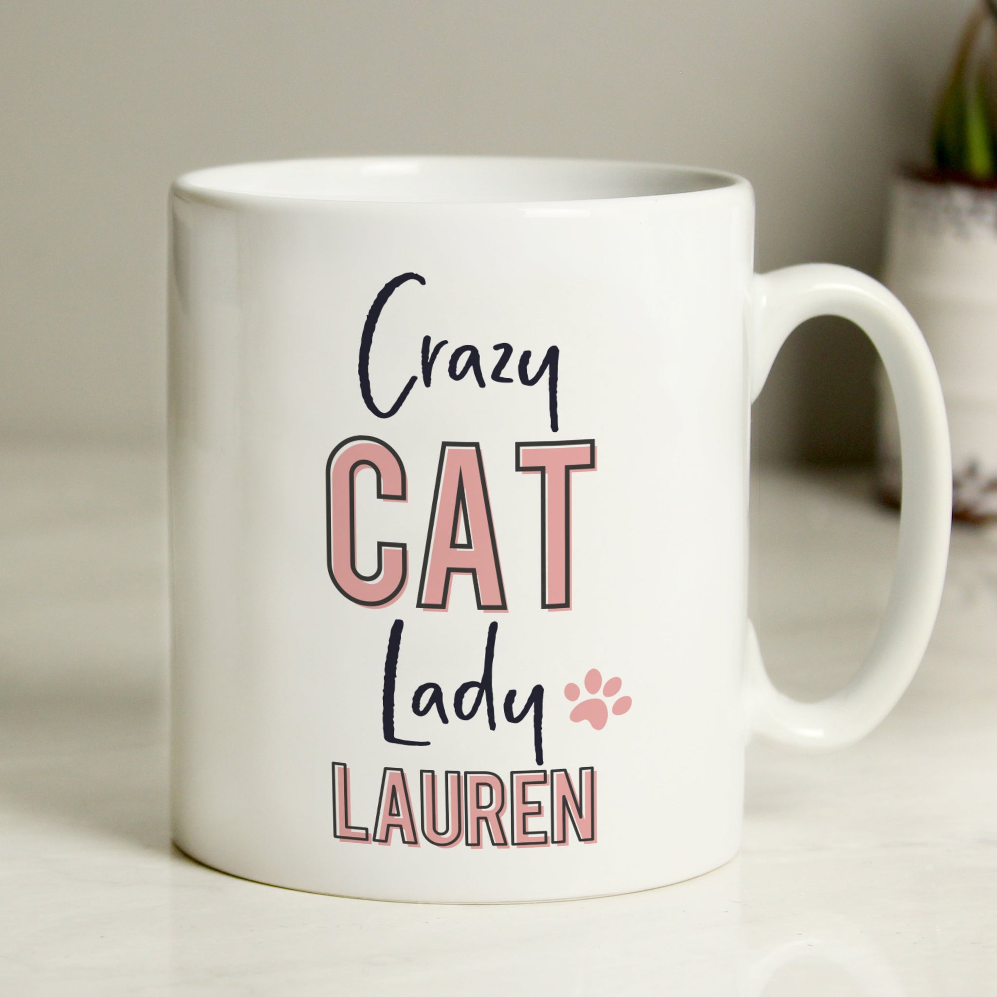 Personalised Crazy Cat Lady Mug: 4 - Mugs By Gift Moments