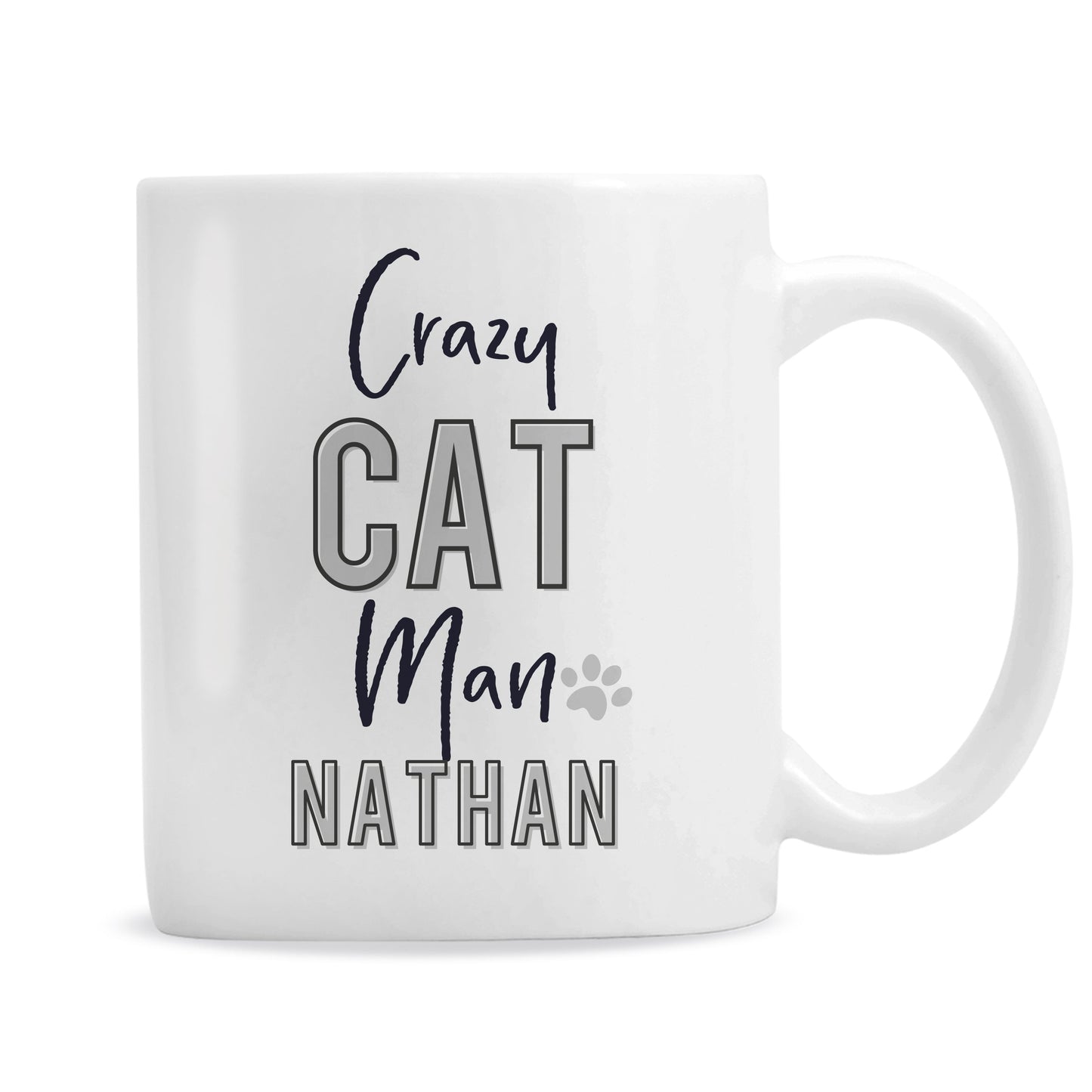 Personalised Crazy Cat Man Mug: 5 - Mugs By Gift Moments