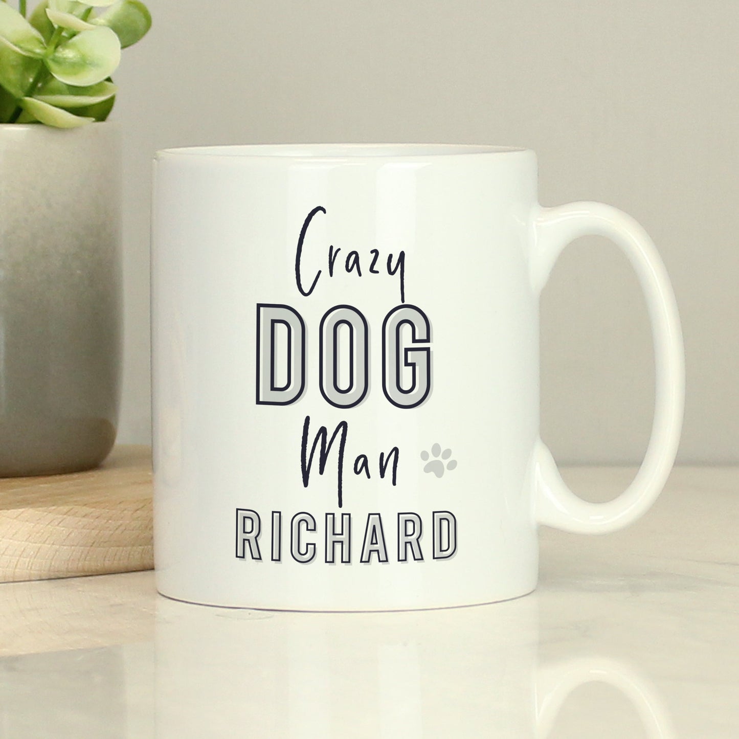 Personalised Crazy Dog Man Mug: 3 - Mugs By Gift Moments