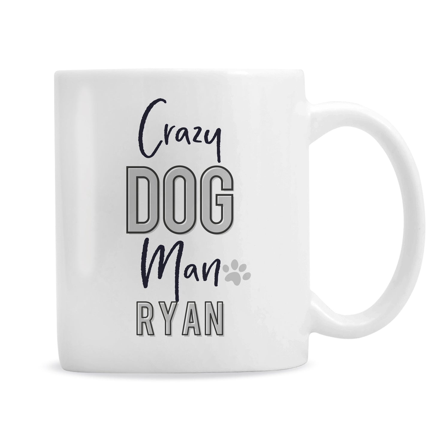 Personalised Crazy Dog Man Mug: 5 - Mugs By Gift Moments