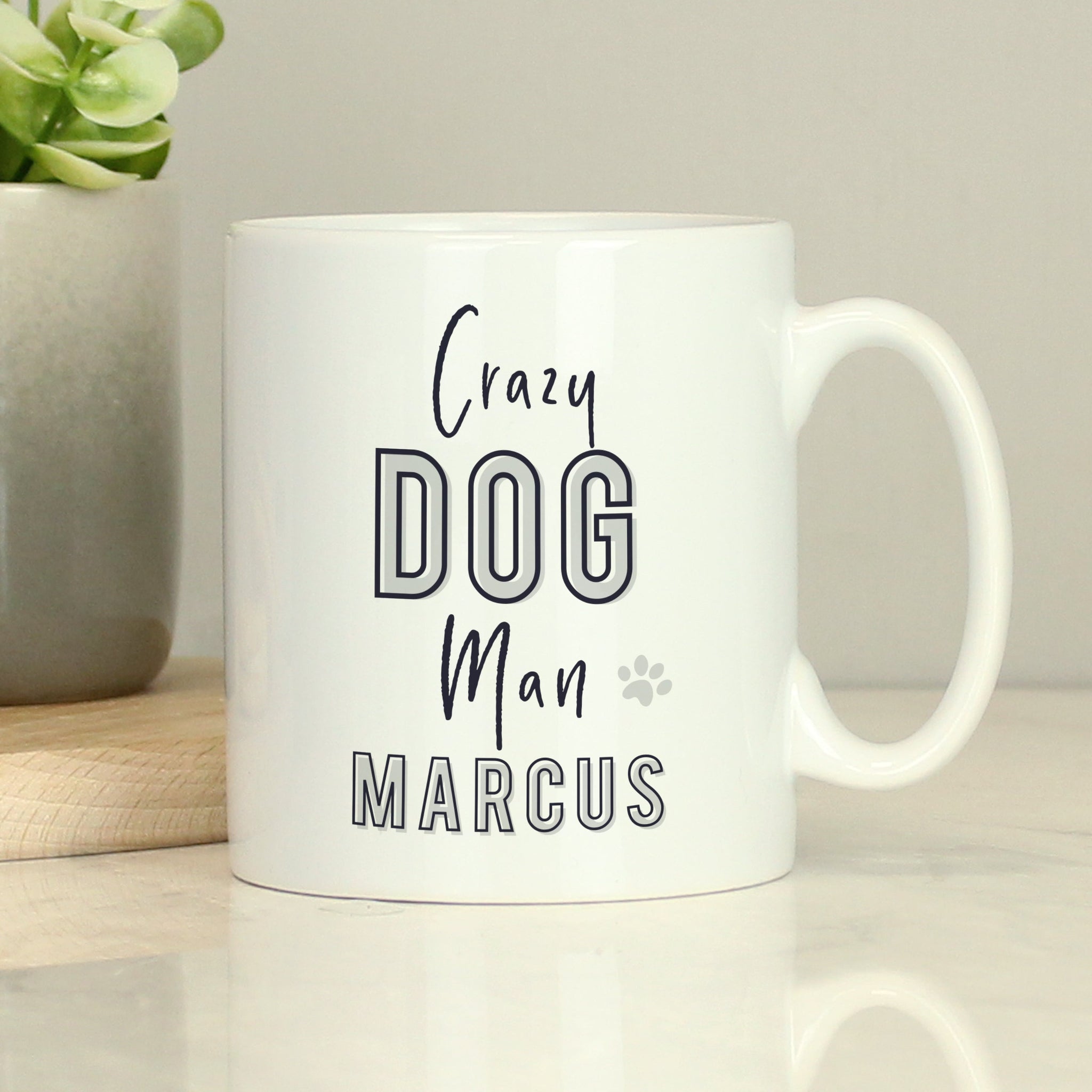 Personalised Crazy Dog Man Mug: 1 - Mugs By Gift Moments