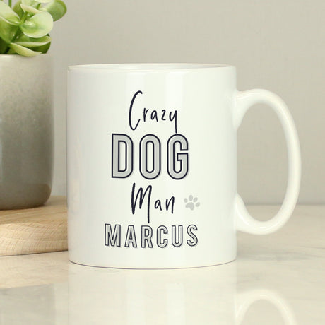 Personalised Crazy Dog Man Mug: 1 - Mugs By Gift Moments