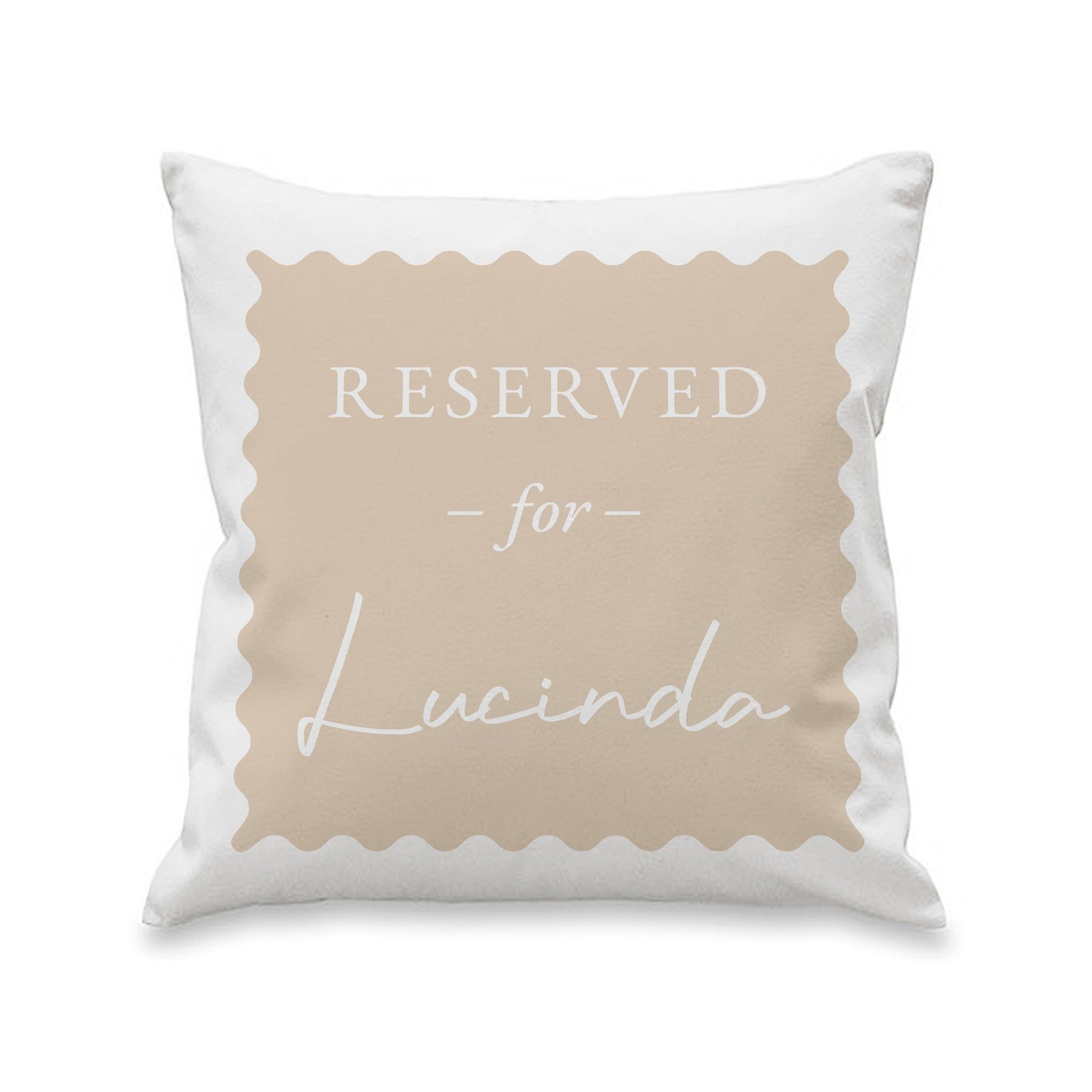 Personalised Cream Reserved For Cushion: 4 - Cushions By Gift Moments