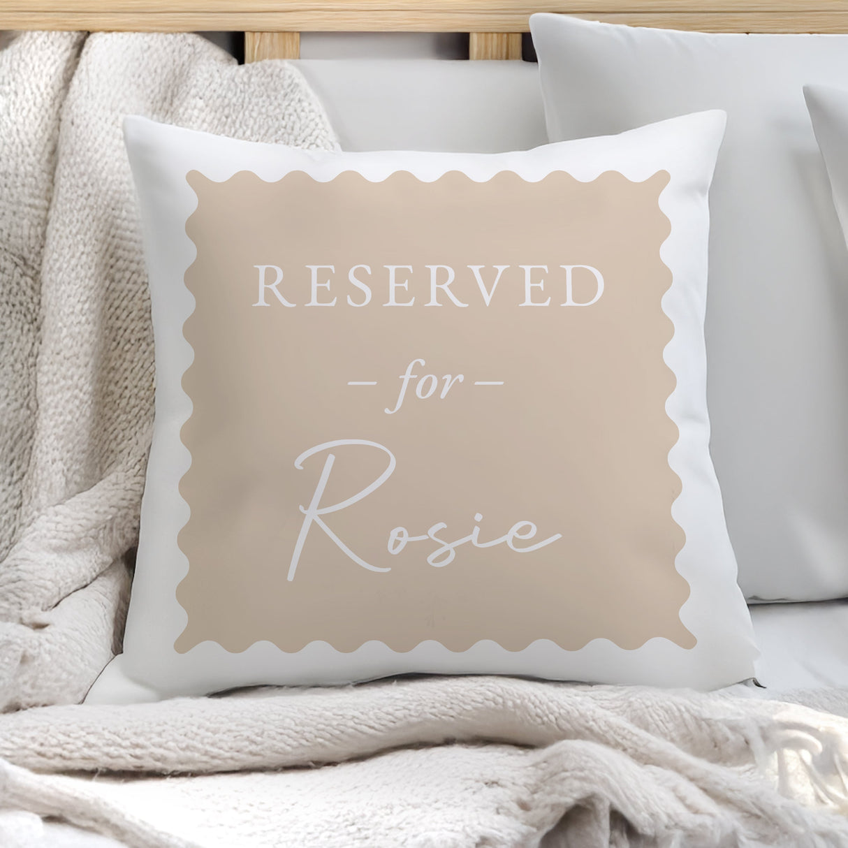 Personalised Cream Reserved For Cushion: 1 - Cushions By Gift Moments