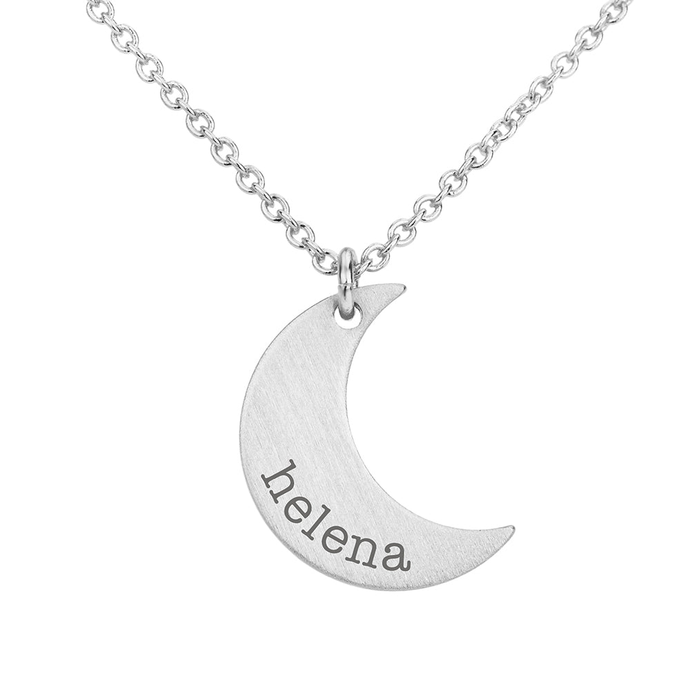 Personalised Crescent Moon Necklaces: 11 - Necklaces By Gift Moments