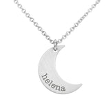 Personalised Crescent Moon Necklaces: 11 - Necklaces By Gift Moments