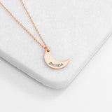 Personalised Crescent Moon Necklaces: 9 - Necklaces By Gift Moments