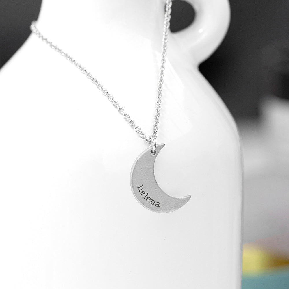 Personalised Crescent Moon Necklaces: 5 - Necklaces By Gift Moments