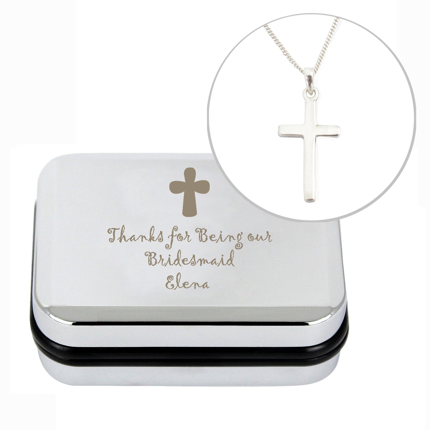 Personalised Cross Necklace and Box: 7 - Necklaces By Gift Moments