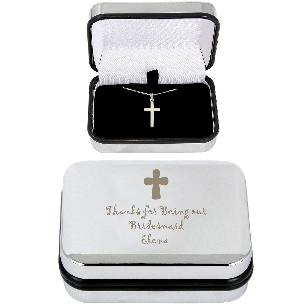 Personalised Cross Necklace and Box: 6 - Necklaces By Gift Moments