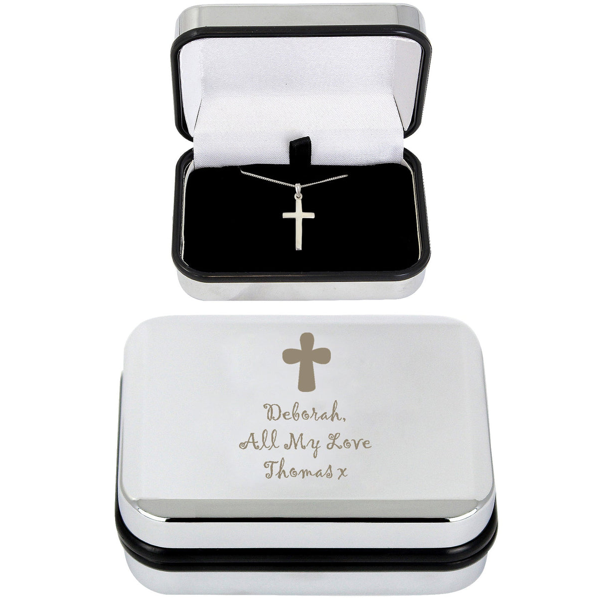 Personalised Cross Necklace and Box: 4 - Necklaces By Gift Moments