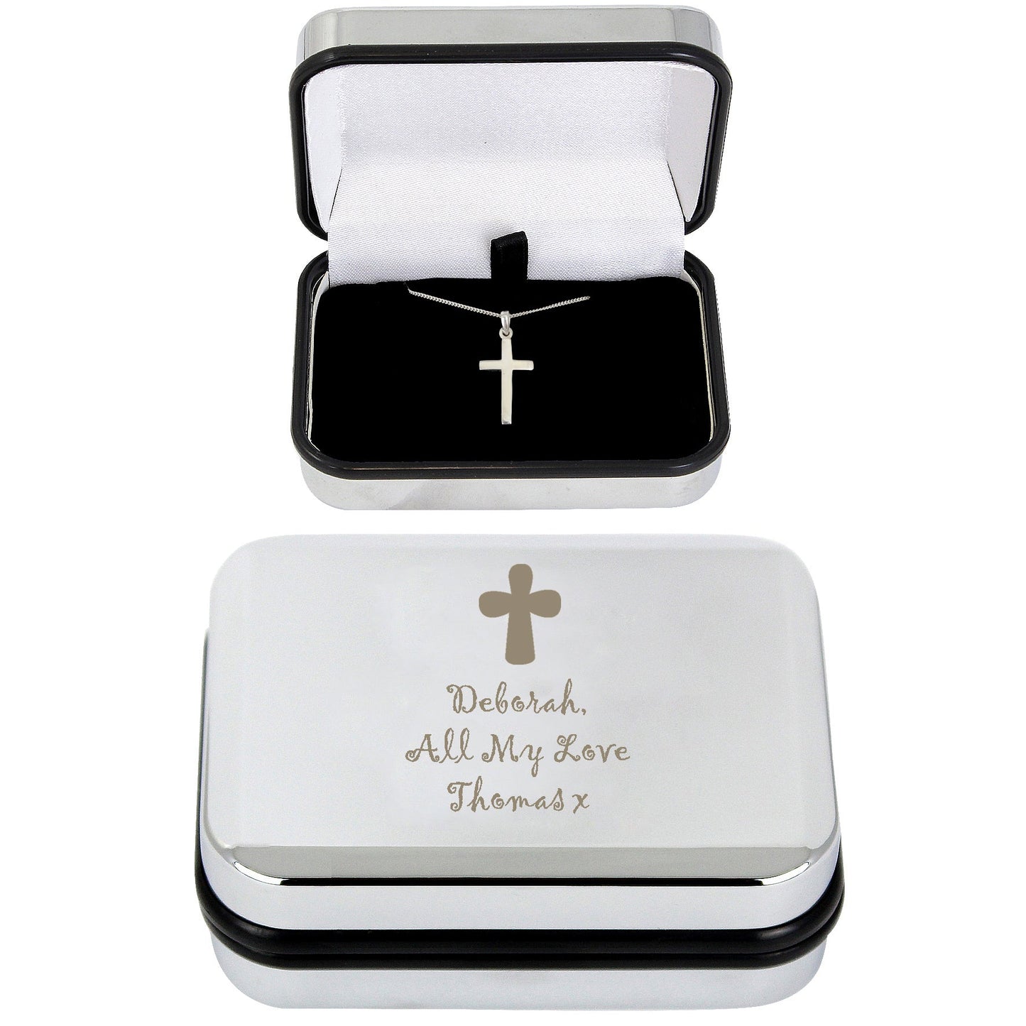 Personalised Cross Necklace and Box: 4 - Necklaces By Gift Moments