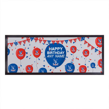Personalised Crystal Palace FC Balloons Bar Runner: 1 - Barware By Crystal Palace