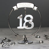 Personalised Crystocraft 18th Celebration Ornament: 1 - Keepsakes By Crystocraft