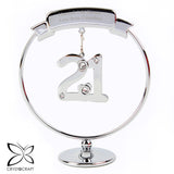 Personalised Crystocraft 21st Celebration Ornament: 3 - Keepsakes By Crystocraft