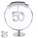 Personalised Crystocraft 50th Celebration Ornament: 3 - Keepsakes By Crystocraft