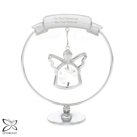 Personalised Crystocraft Angel Ornament: 5 - Keepsakes By Crystocraft
