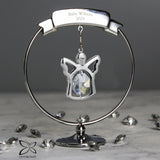 Personalised Crystocraft Angel Ornament: 3 - Keepsakes By Crystocraft