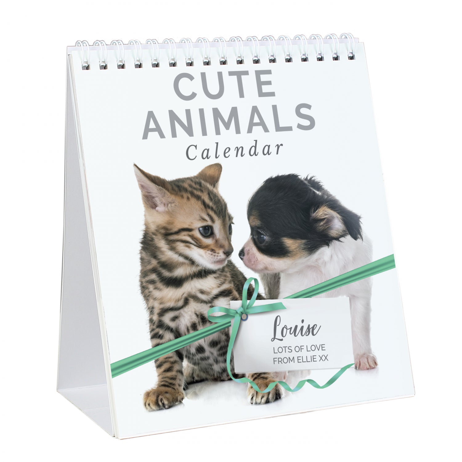 Personalised Cute Animals Desk Calendar: 5 - Calendars & Planners By Gift Moments