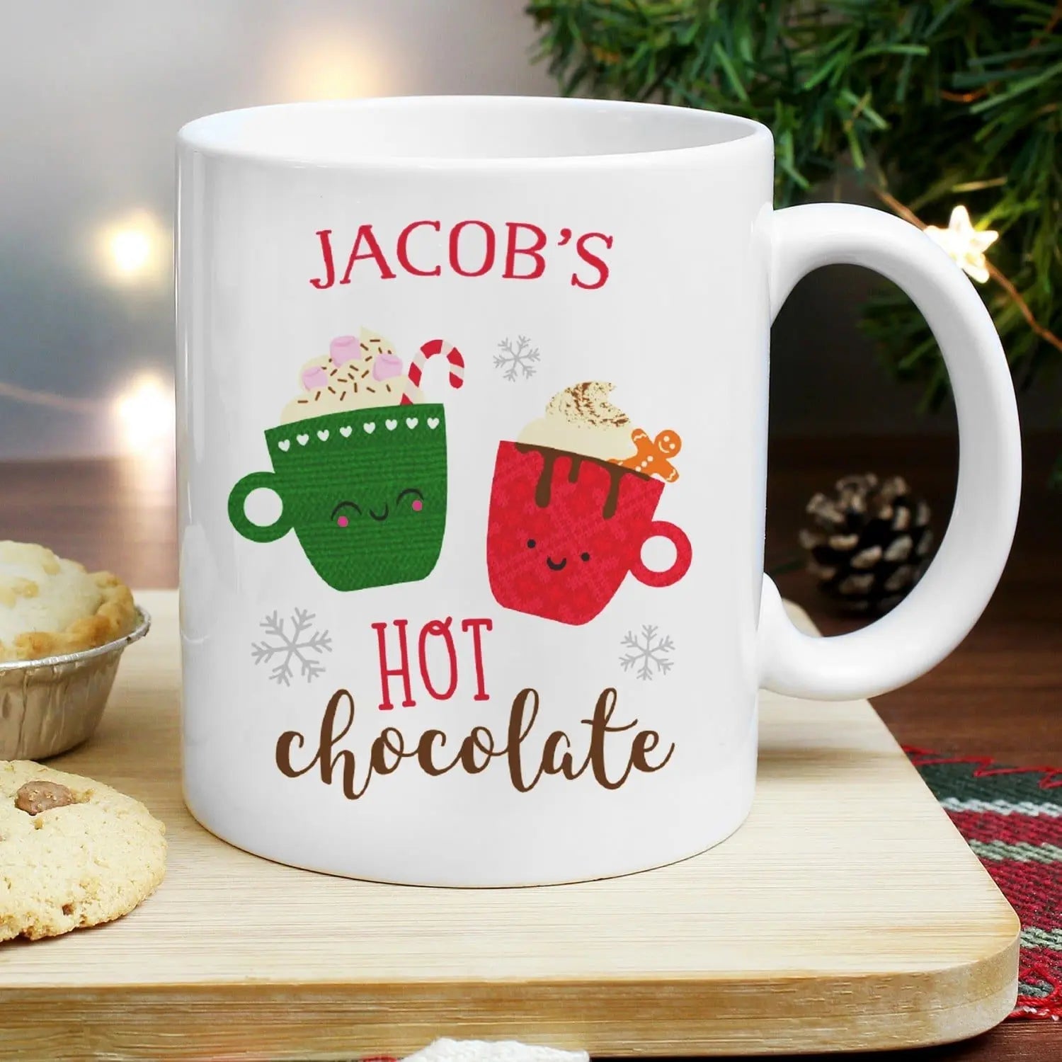 Personalised Cute Christmas Hot Chocolate Mug - Shop Mugs At Gift Moments - 1