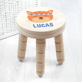 Personalised Cute Kitten Kids Stool: 1 - Wooden Stools By Gift Moments