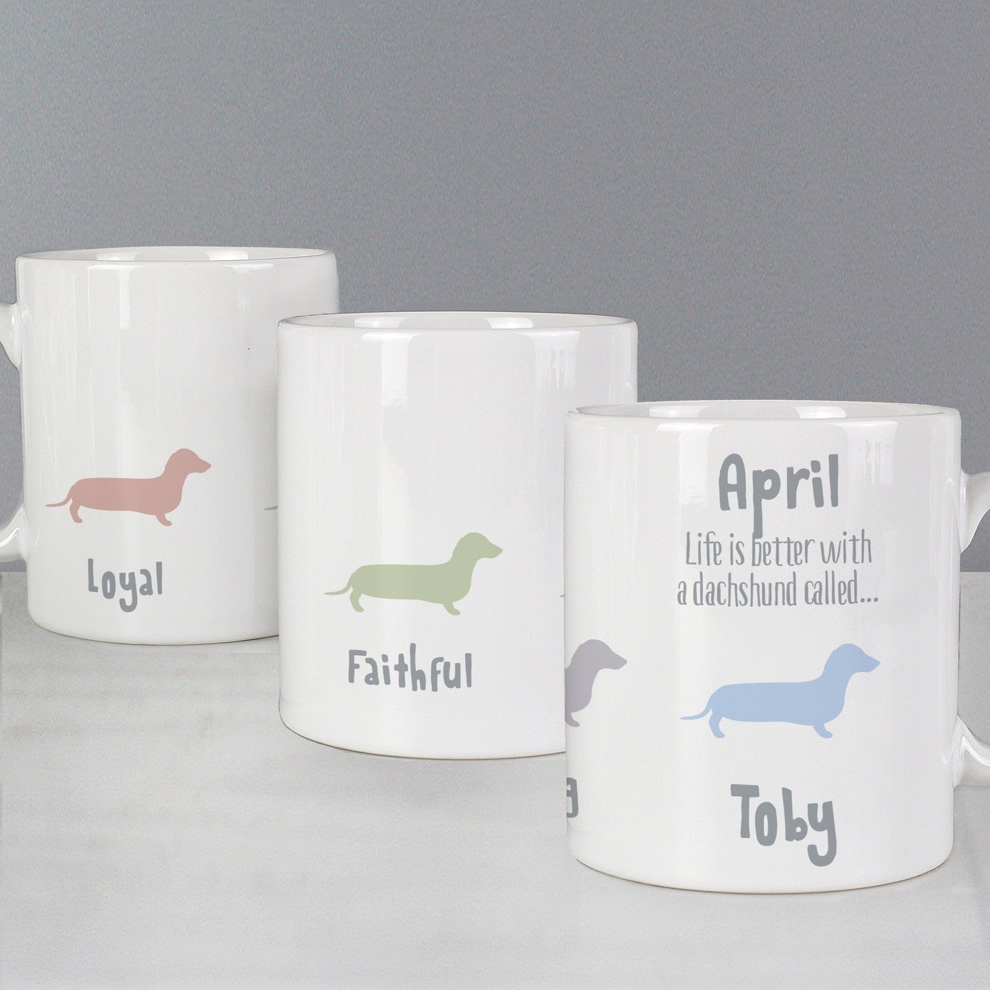 Personalised Dachshund Dog Breed Mug: 2 - Mugs By Gift Moments