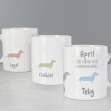 Personalised Dachshund Ceramic Mug: 2 - Mugs By Gift Moments