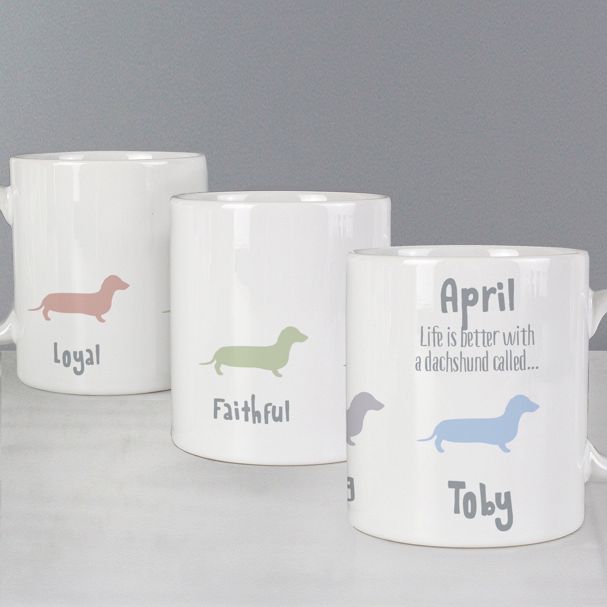 Personalised Dachshund Dog Breed Mug: 2 - Mugs By Gift Moments