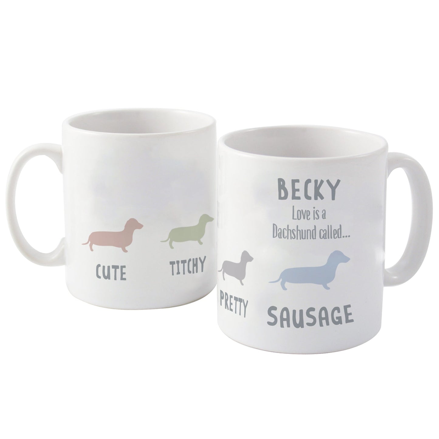 Personalised Dachshund Dog Breed Mug: 4 - Mugs By Gift Moments