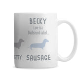 Personalised Dachshund Ceramic Mug: 5 - Mugs By Gift Moments