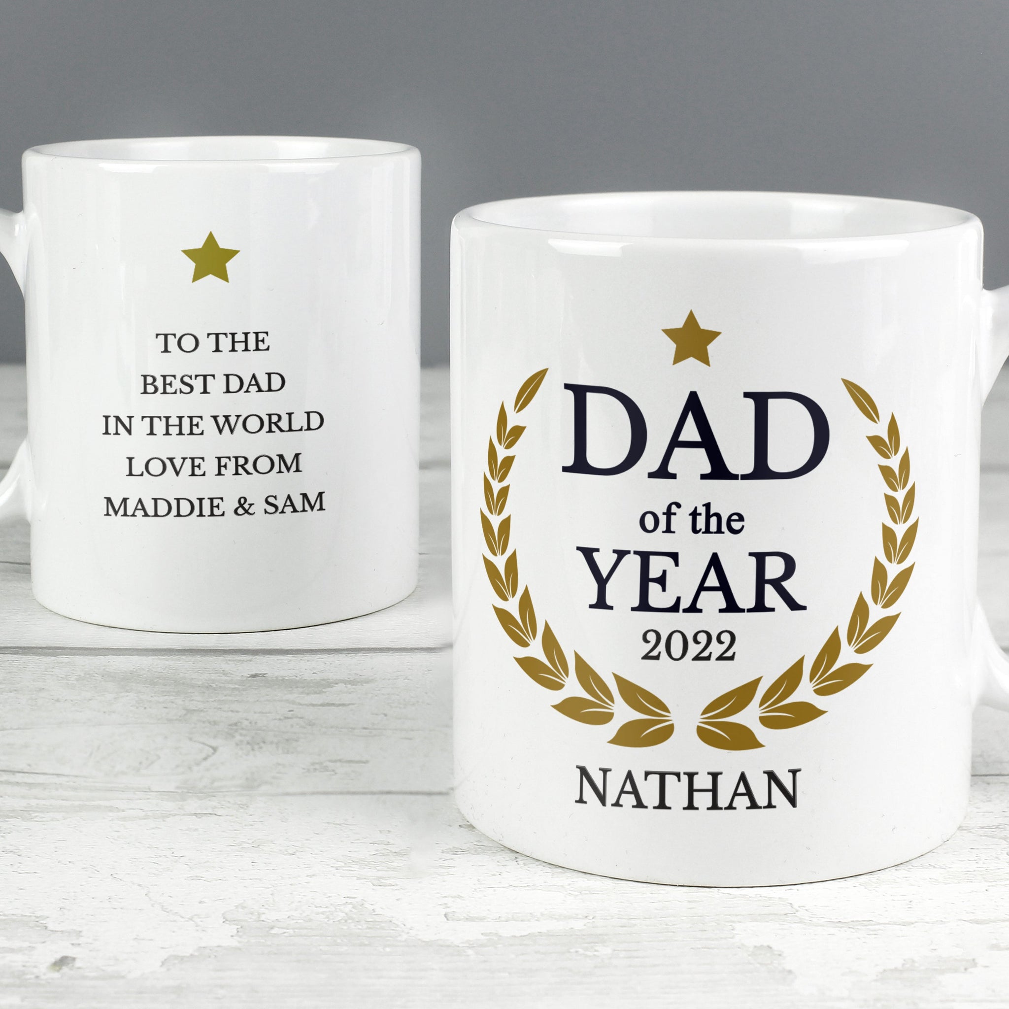 Personalised Dad of the Year Mug: 2 - Mugs By Gift Moments