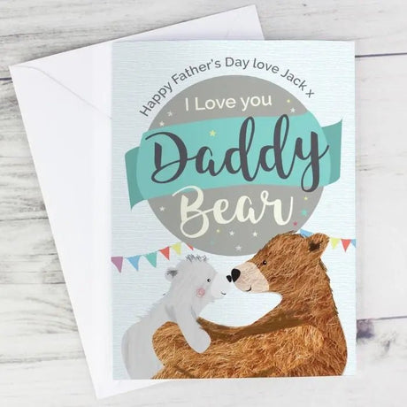 Personalised Daddy Bear Card: 1 - Greeting Cards By Gift Moments