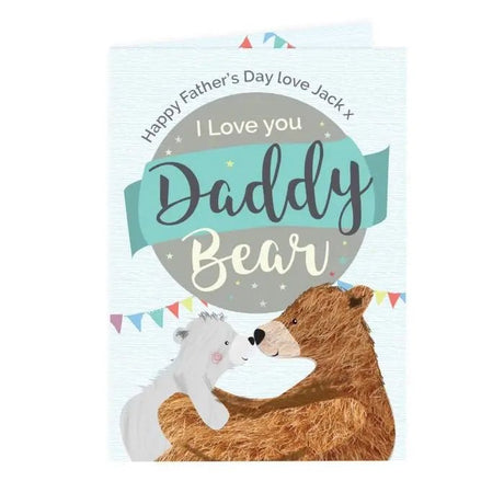 Personalised Daddy Bear Card: 3 - Greeting Cards By Gift Moments