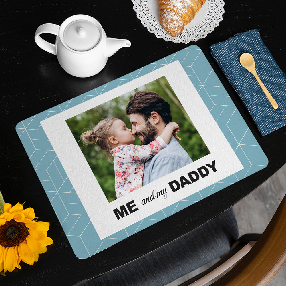 Personalised Me & Daddy Photo Placemat: 1 - Placemats By Gift Moments