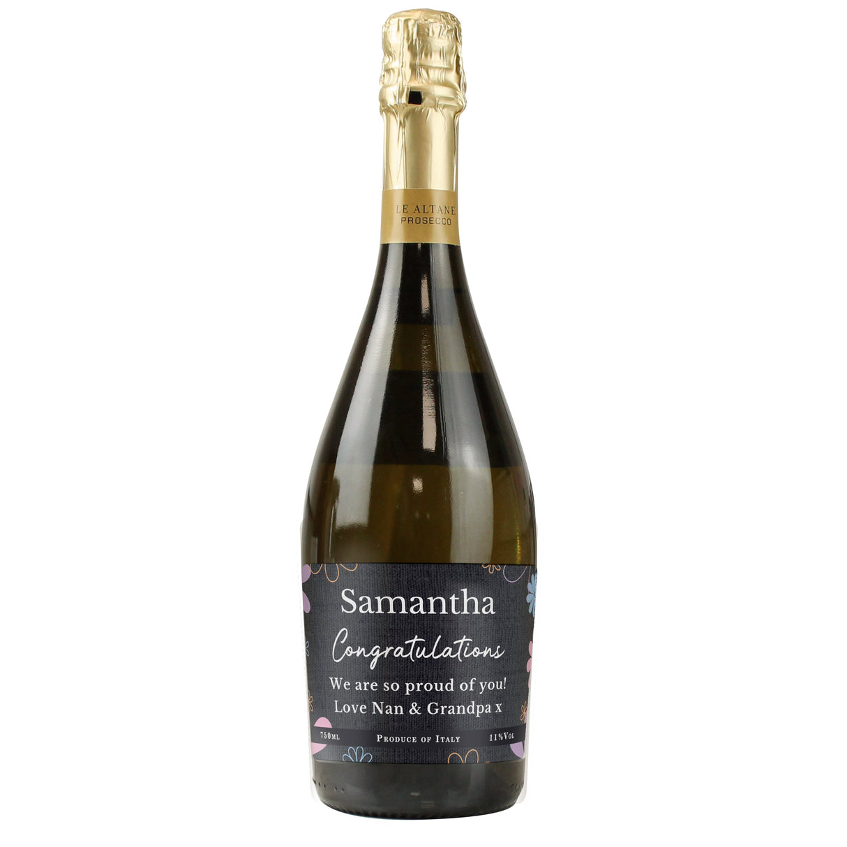 Personalised Daisy Prosecco: 4 - Prosecco By Gift Moments