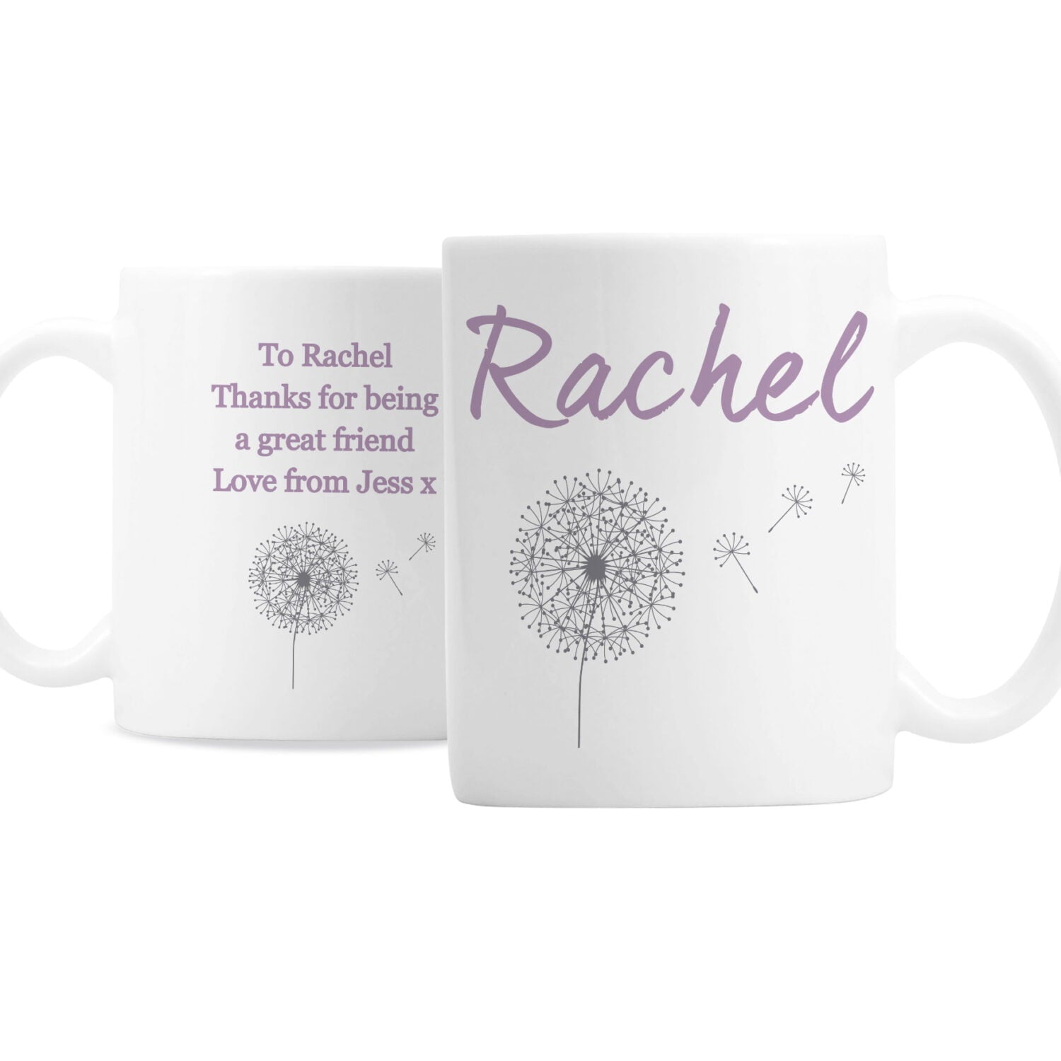 Personalised Dandelion Mug: 4 - Mugs By Gift Moments