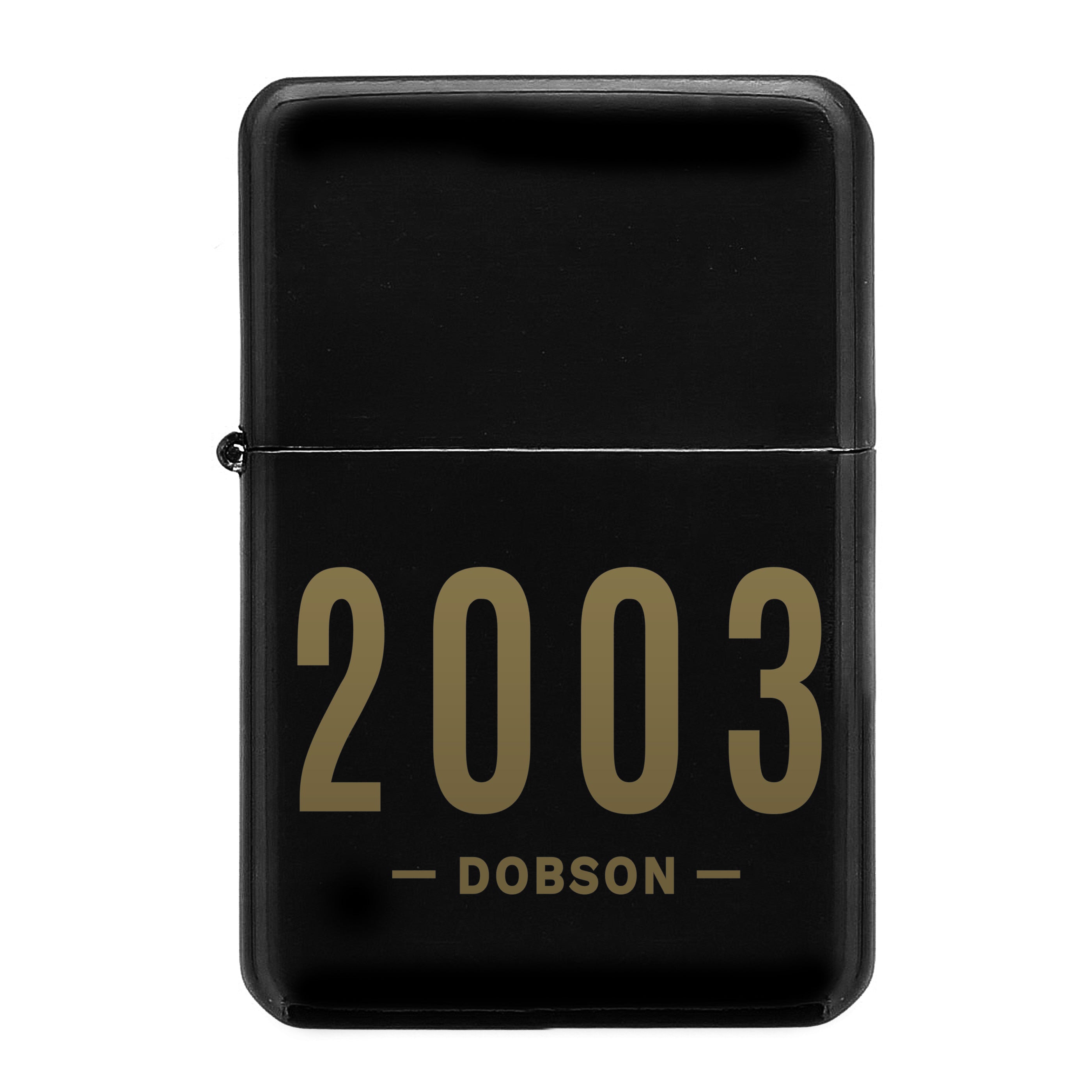 Personalised Date & Name Black Lighter - Shop Smoking Accessories At Gift Moments - 5