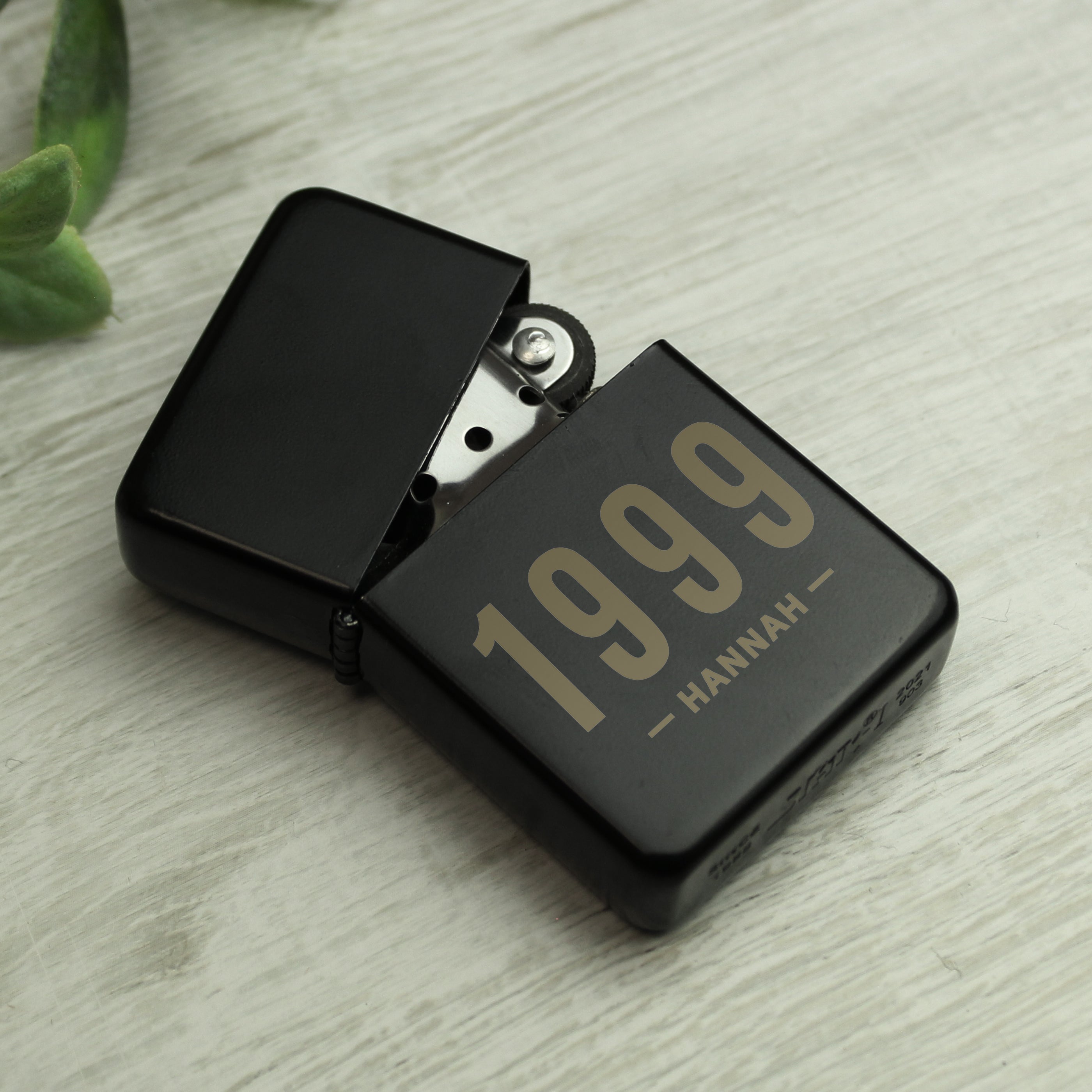 Personalised Date & Name Black Lighter - Shop Smoking Accessories At Gift Moments - 4